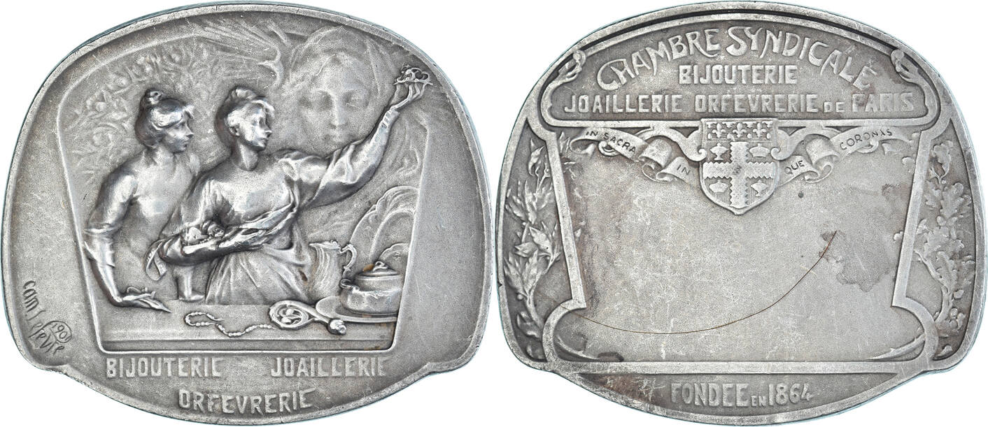 Médaille En Bronze Chambre Syndicale Des Fabricants D'Articles Métalliques, XXème
