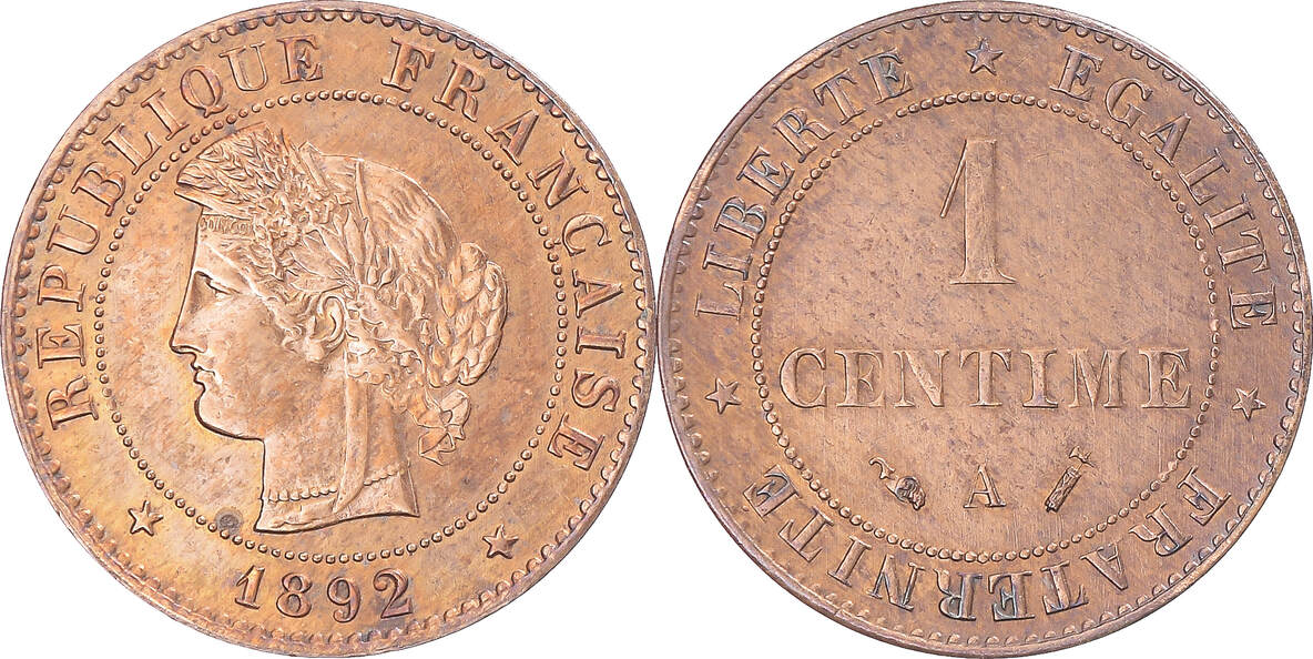 Frankreich Centime A M Nze C R S Paris Ss Bronze Km