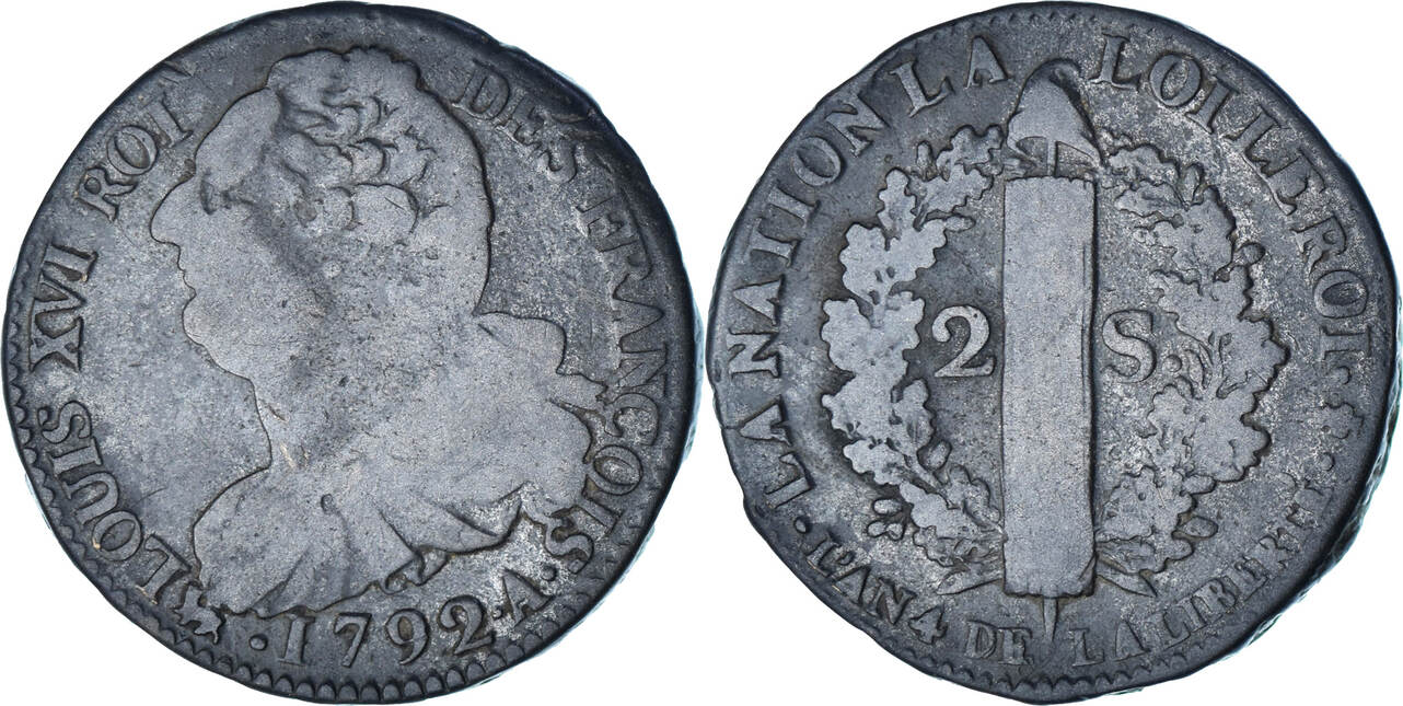 Frankreich 1792 A M nze 2 Sols Fran ois Paris S Bronze KM 603 1 frankreich-1792-a-m-nze-2-sols-fran-ois-paris-s-bronze-km-603-1