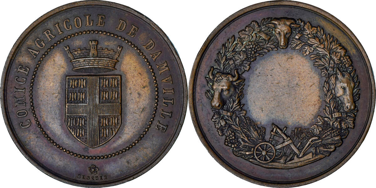 MÉDAILLE ÉGLISE SAINTE-MARIE Ville de Mirande à Michel Mosser préfet