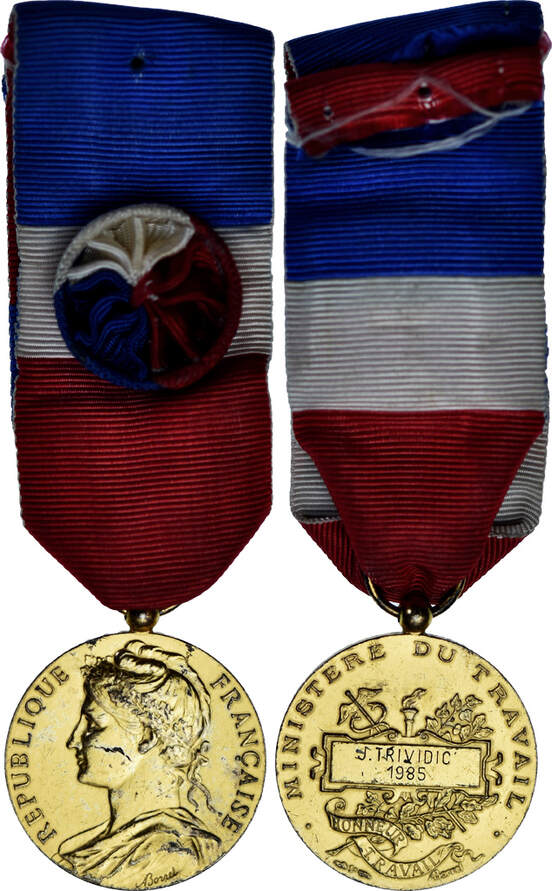 Frankreich Medaille M Daille D Honneur Du Travail Very Good