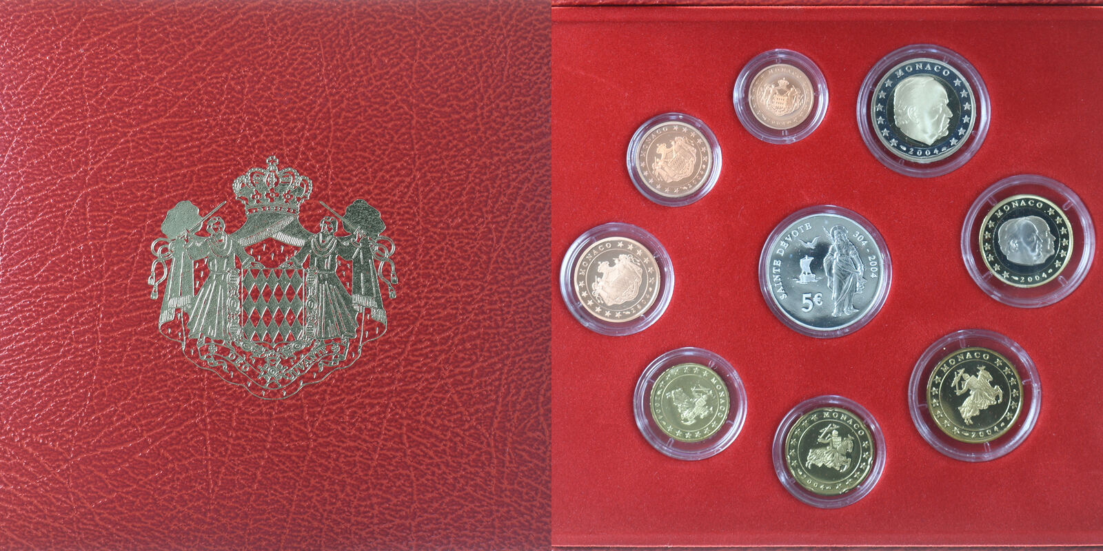 Monaco Set 1 Ct 5 Euro 2004 Monnaie De Paris Sainte D vote Monnaie Monaco Set 1 Ct 5 Euro 2004 Monnaie De Paris Sainte D vote Monnaie