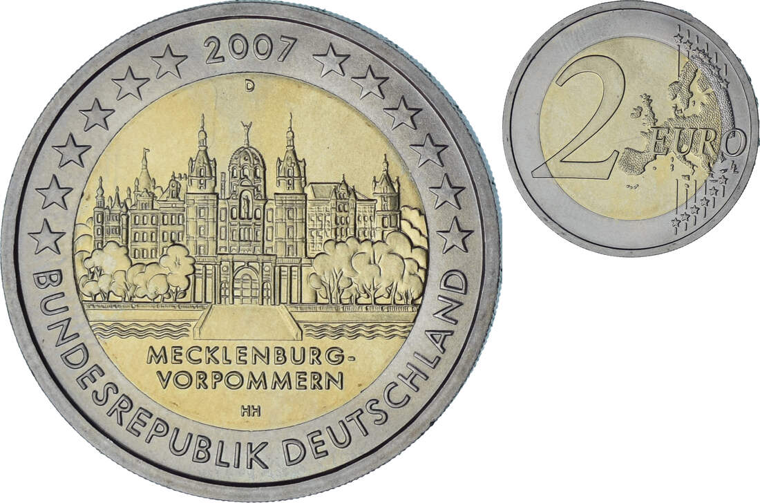 2 Euro Münze Mecklenburg Vorpommern 2007 Wert www.ma-shops.de