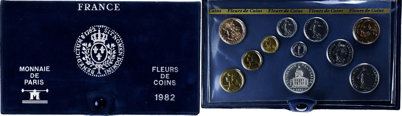 Coffret Monnaie De Paris Fleurs De Coins 1982 - FDC - Collection Numismatique