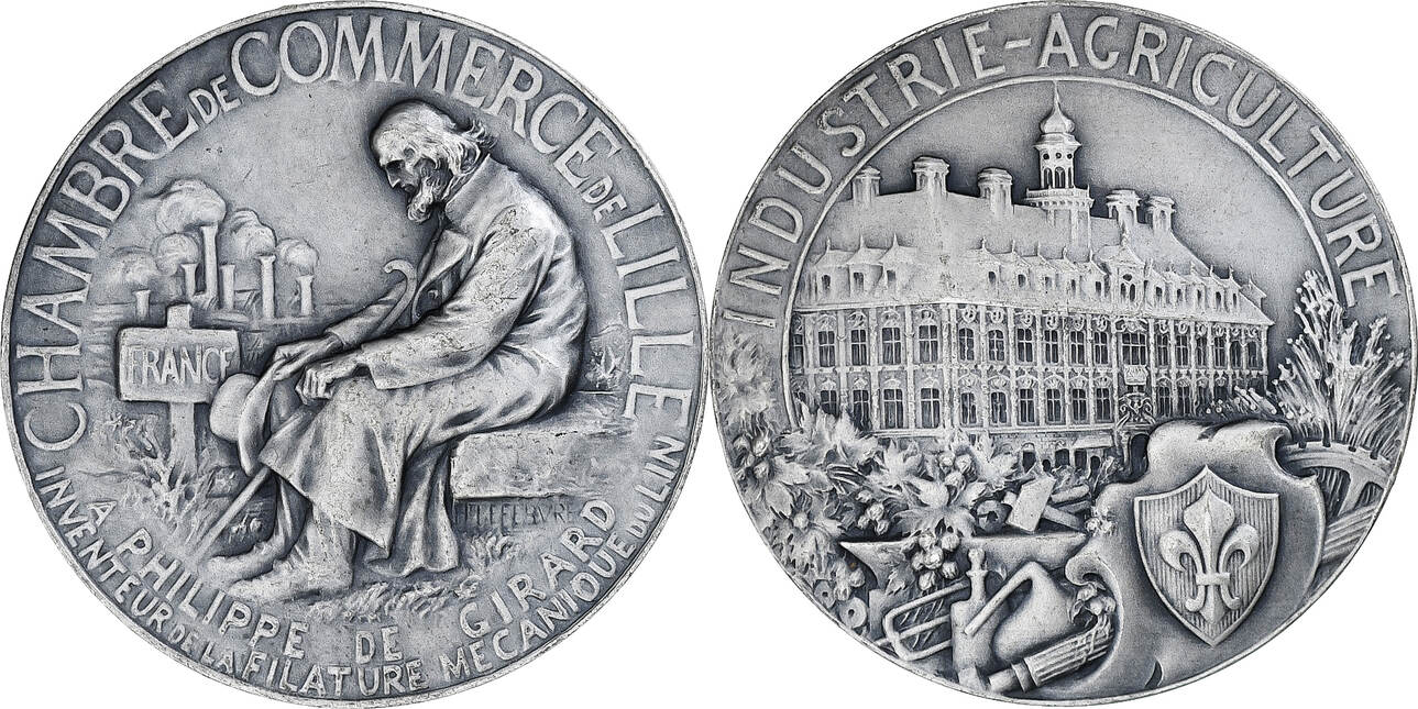 III REPUBLIC Médaille, Chambre de commerce de Lyon fme_832083 Medals