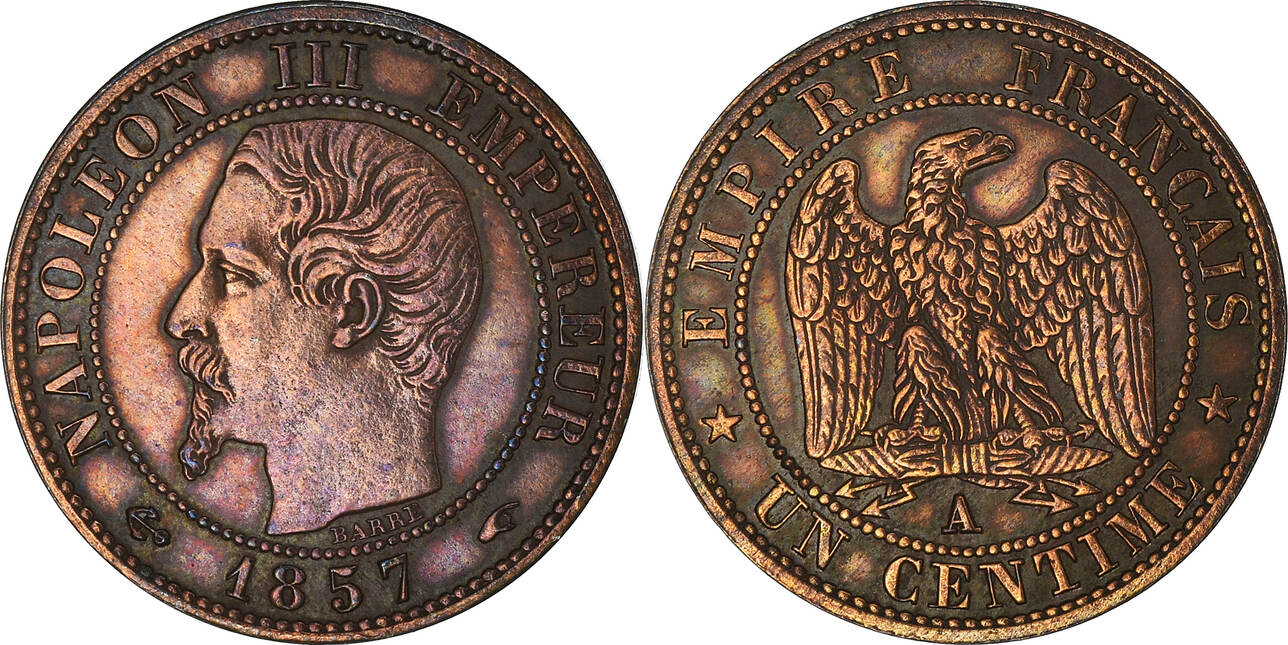 Frankreich Centime A M Nze Napoleon Iii Paris Ss Bronze Km Ma Shops