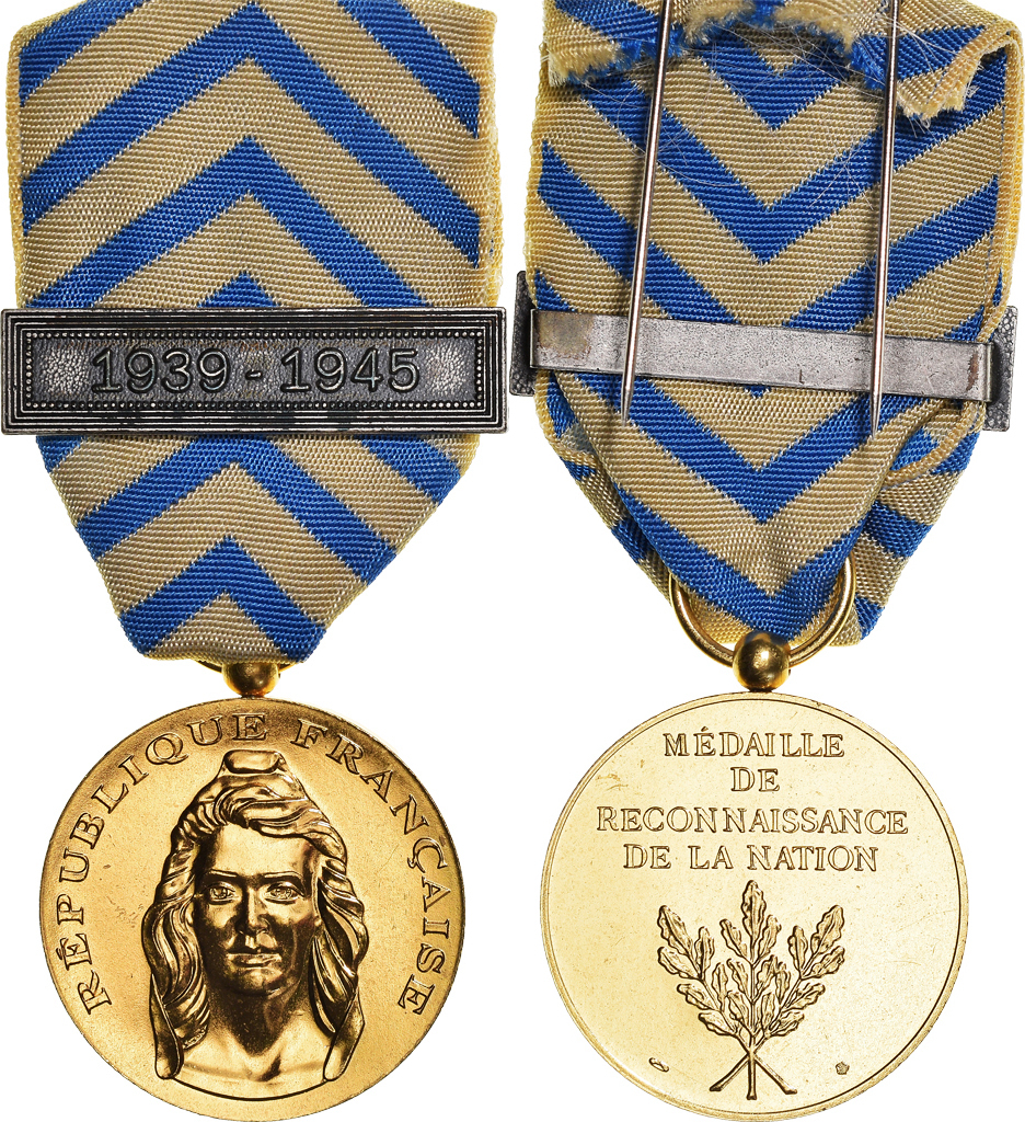 Frankreich Medaille Reconnaissance De La Nation Guerre Ma