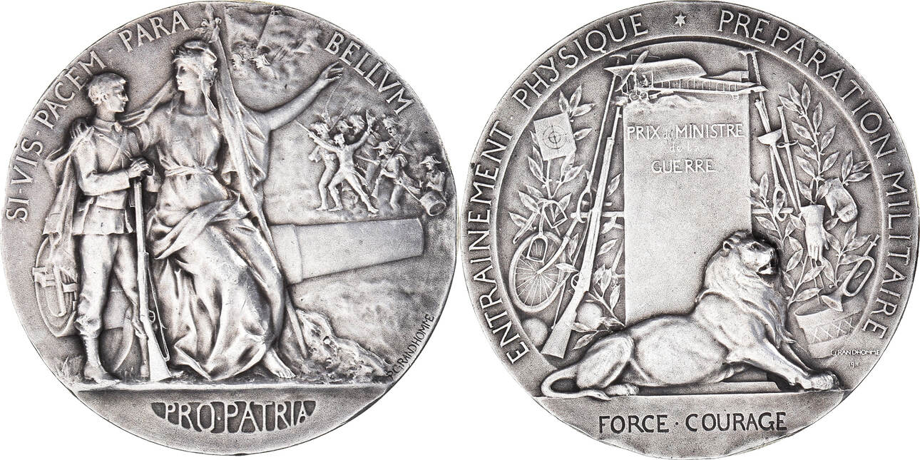 Médaille Bronze Préparation Militaire - Prix Ministre Guerre D Dupuis - Belle
