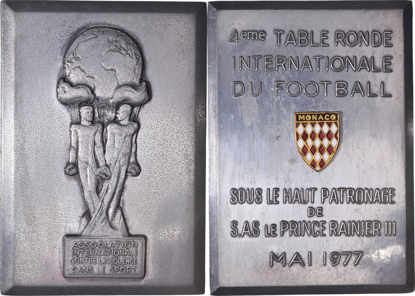 Médaille Ligue Auvergne Football 1921-1971 – Bronze, Hommage M. Lontrade