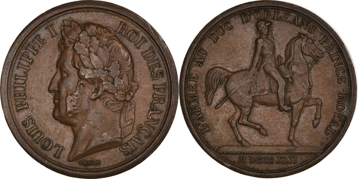 Frankreich Medaille Louis Philippe Ier L Arm E Au Duc D Orl Ans Vz Ma Shops