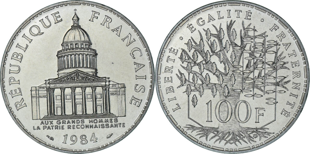 Monnaie France – 100 Francs Argent Panthéon 1984 (115-48)