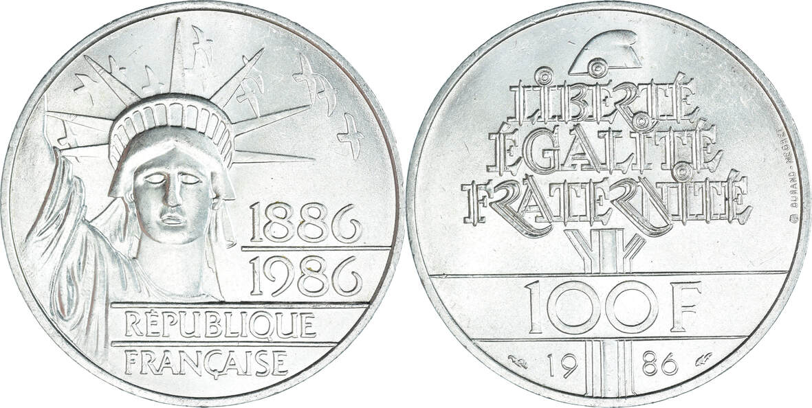 1 once d'argent (100e anniversaire de la Statue de la Liberté) - États-Unis – Numista