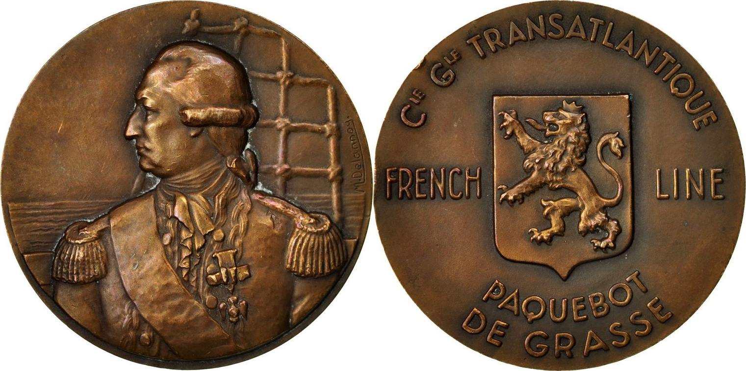 Compagnie Générale Transatlantique Médaille en bronze Paquebot France