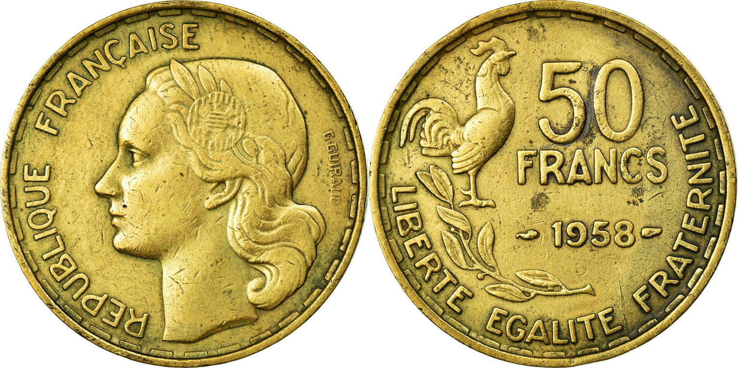 PIÈCE 20 FRANCS 1950 G.Guiraud TTB+/SUP avec 3 Faucilles Et Signature
