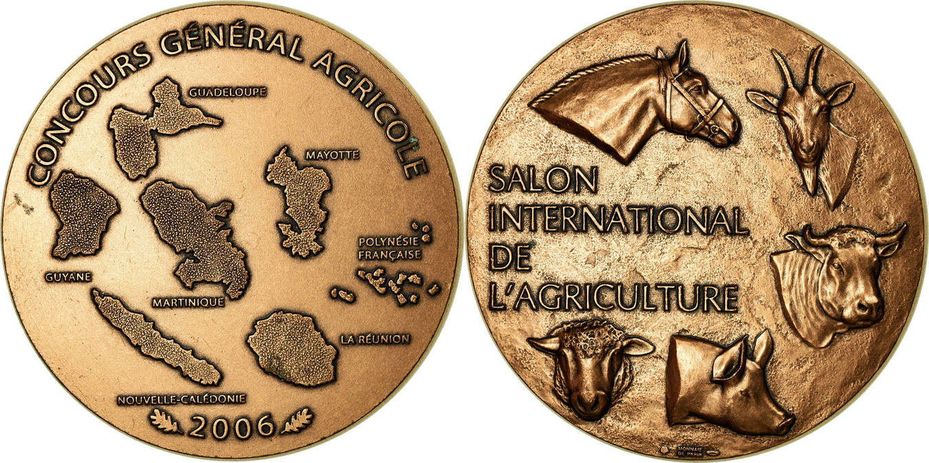 FRANCE MÉDAILLE CONSTRUCTEURS de Tracteurs Machines Agricoles 1997