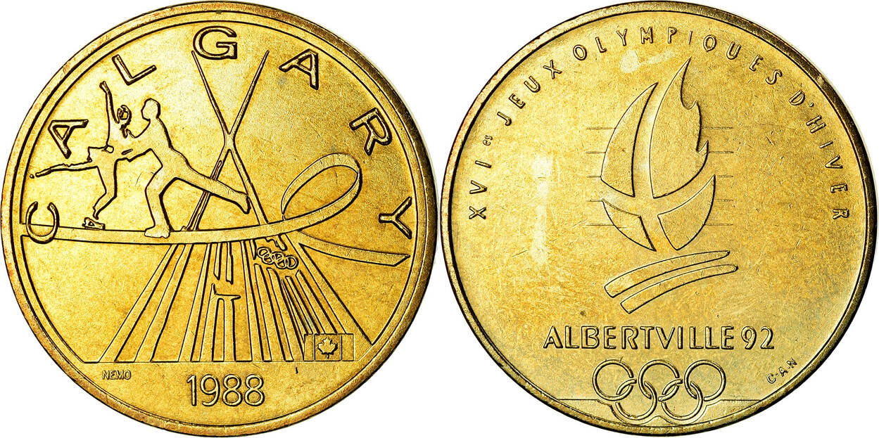 France Medal XVIème Jeux Olympiques d'Hiver d'Albertville 1992 Garmisch