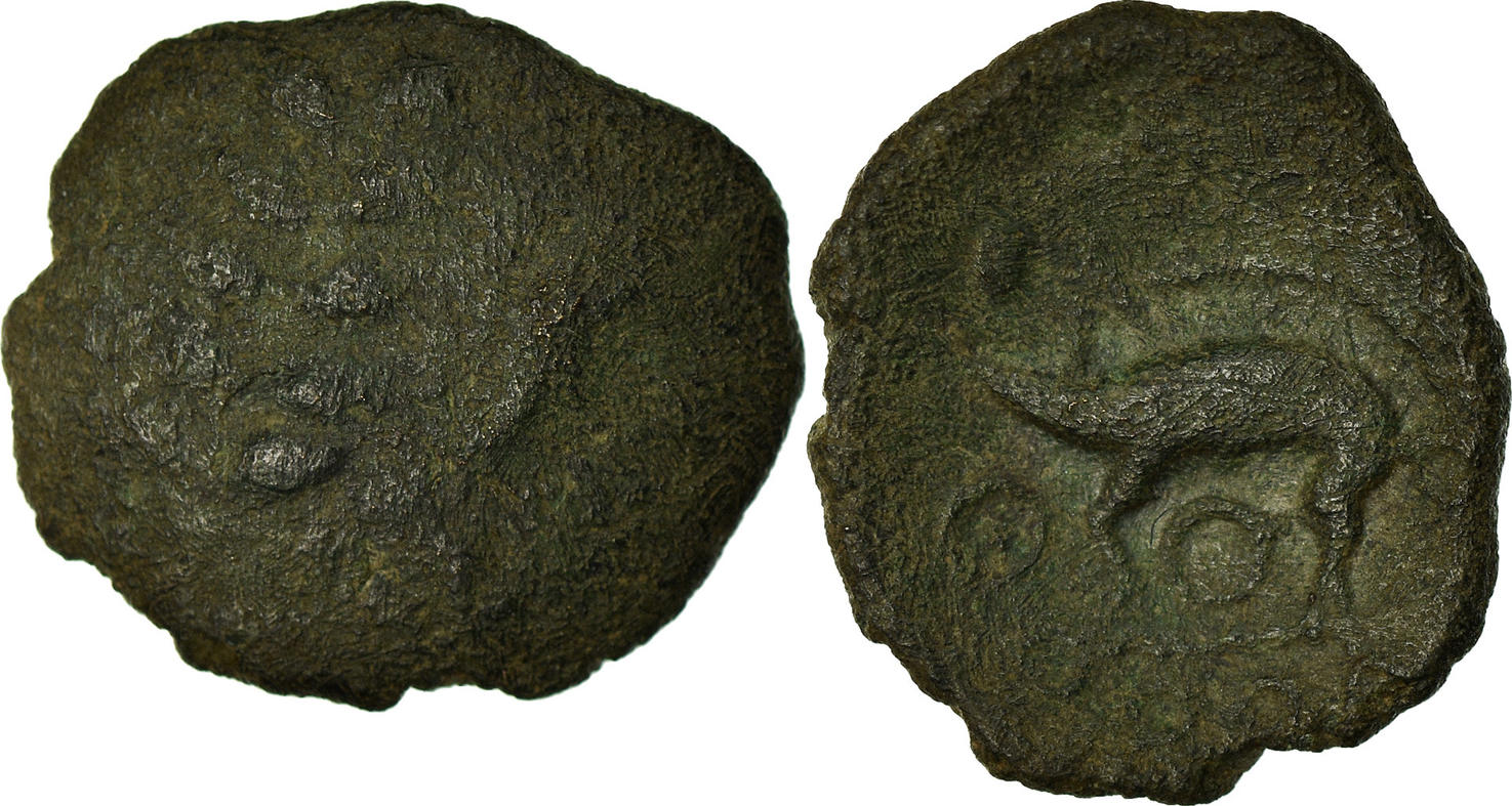 Bronze Æ 6050 BC Münze, Aulerci Eburovices, S+, Bronze, Delestrée