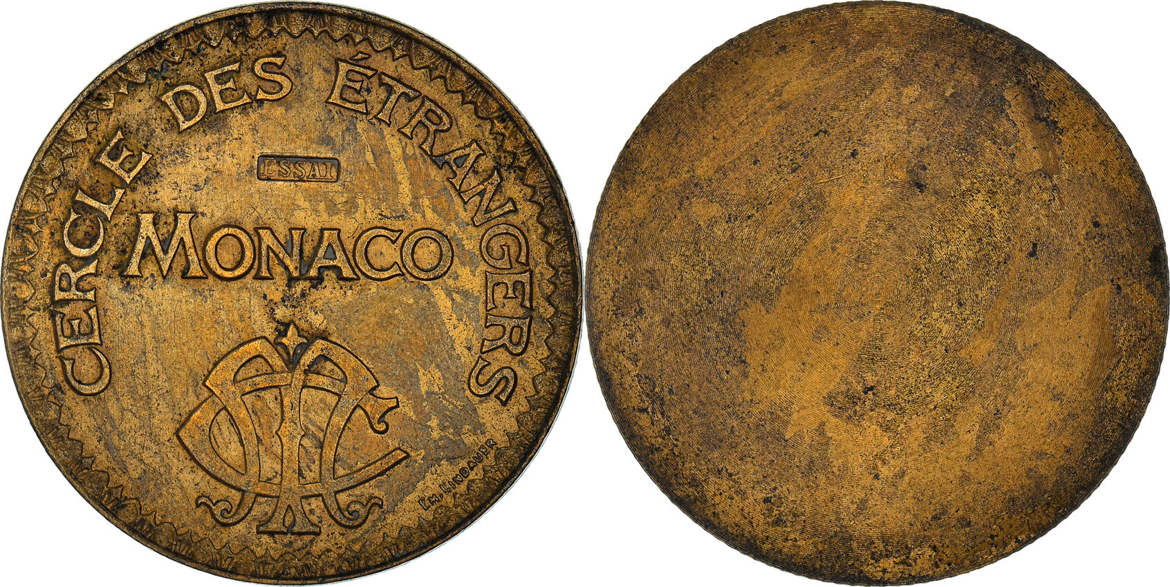 10 francs - Cercle Des Etrangers - Monaco – Numista