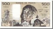 Frankreich 500 Francs Geldschein, 500 F 1968-1993 ''Pascal'' -