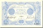 Frankreich 5 Francs France, 5 F 1912-1917 ''Bleu'', KM #70, 1913-08-05,. -