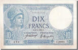Frankreich 10 Francs Geldschein, 10 F 1916-1942 ''Minerve'', 1921-04-26 -
