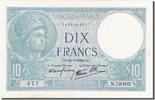 Frankreich 10 Francs 1940 Geldschein, 10 F 1916-1942 Minerve, 1940-11-14 VZ+