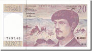 Frankreich 20 Francs Geldschein, 20 F 1980-1997 ''Debussy'', UNZ -