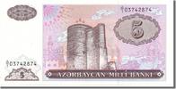Aserbaidschan 5 Manat Geldschein, UNZ -