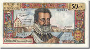 Frankreich 50 Nouveaux Francs Geldschein, 50 NF 1959-1961 ''Henri IV'' -