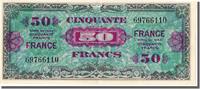 Frankreich 50 Francs Geldschein, 1945 Verso France, UNZ-, Fayette:VF -