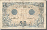 Frankreich 20 Francs Geldschein, 20 F 1905-1913 ''Bleu'', 1912-12-31 -