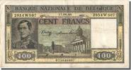 Belgien 100 Francs Geldschein, 1946-06-12, SS+ -