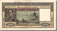 Belgien 100 Francs Geldschein, 1949-06-29, VZ -