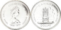 Kanada Dollar Münze, Elizabeth II, Silver Jubilee, Ottawa, Prooflike -