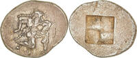 Diobol Münze, Thrace, Thasos, SS+, Silber, HGC:6-333 -