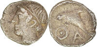 Hemiobol Münze, Thrace, Thasos, SS, Silber, HGC:6-341 -