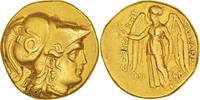 Stater Kingdom of Macedonia, Seleukos I, Babylon, Gold, SS -