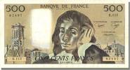 Frankreich 500 Francs Geldschein, 500 F 1968-1993 ''Pascal'' -