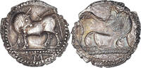 Drachm Lucania, Sybaris, Pedigree, Silber, NGC -