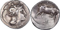 Nomos 350-300 BC Thourioi Münze, Lucania, Thourioi, Very rare, VZ, Silber