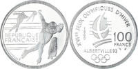 Frankreich 100 Francs Münze, UNZ+, Silber, KM:980, Gadoury:C7 -