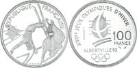 Frankreich 100 Francs Münze, UNZ+, Silber, KM:983, Gadoury:C11 -