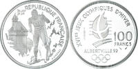 Frankreich 100 Francs Münze, UNZ+, Silber, KM:994, Gadoury:C18 -