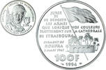 Frankreich 100 Francs Münze, UNZ+, Silber, KM:1039, Gadoury:C73 -