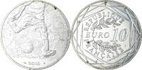 Frankreich 10 Euro Monnaie de Paris, UEFA Euro 2016, UNZ, Silber -