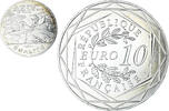 Frankreich 10 Euro Astérix - Égalité, VZ+, Silber -