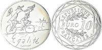 Frankreich 10 Euro Monnaie de Paris, Sempé Égalité Été, STGL -