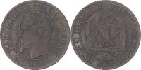 Frankreich 5 Centimes Münze, Napoleon III, Napoléon III, Lille, S+ -