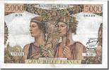 Frankreich 5000 Francs Geldschein, 5 000 F 1949-1957 ''Terre et Mer'' -