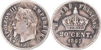 Frankreich 20 Centimes Münze, Napoleon III, Napoléon III, Paris, SS -